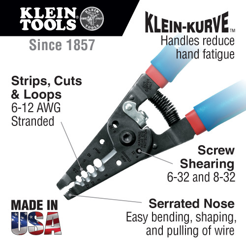 Klein Tools KLE-11053 Klein Tools-Kurve Wire Stripper Cutter