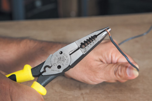 Klein Tools KLE-J207-8CR 8.5in All-Purpose Needle Nose Plier With Crimper