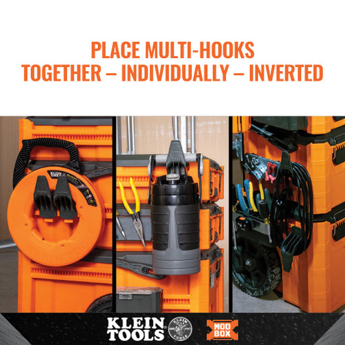 Klein Tools KLE-54816MB MODbox Multi-Hook Rail Attachment 2 Pack
