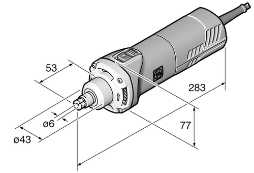 Fein Canada FEIN-72231660090 GSZ8-280P 750 Watts 120V Die Grinder