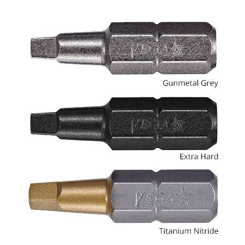 Vega Industries VEGA-125R2AX-DB10 1in Robertson Number 2 Square Insert Bits 10 Pack