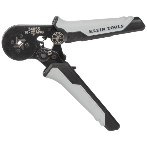 Klein Tools KLE-34055 10-22 AWG Wire Ratcheting Ferrule Square Crimper