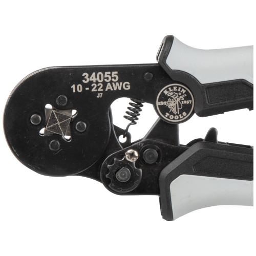 Klein Tools KLE-34055 10-22 AWG Wire Ratcheting Ferrule Square Crimper