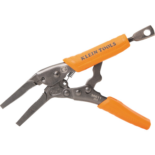 Klein Tools KLE-38663 10in Curved Jaw With 6in Long Nose Locking Pliers 2 Piece Set