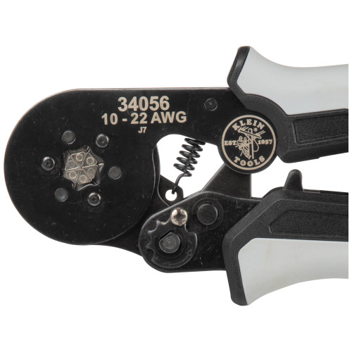 Klein Tools KLE-34056 10-22 AWG Wire Ratcheting Ferrule Hex Crimper