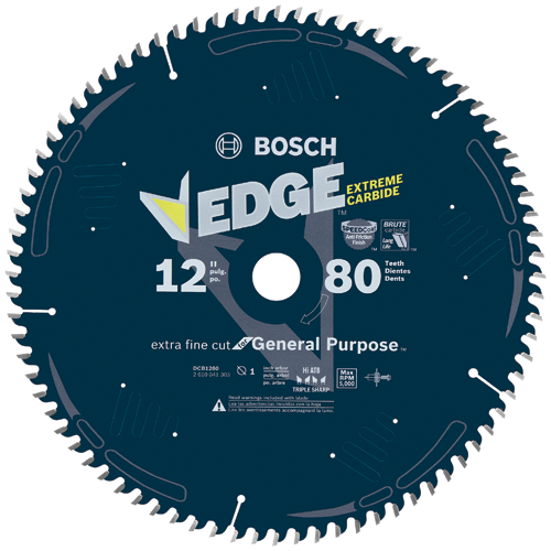 Bosch BOS-DCB1280 12in X 80T Edge General-Purpose Circular Saw Blades