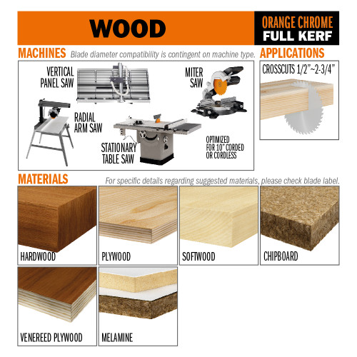 CMT Orange Tools CMT-28166010 Orange Chrome Heavy Duty Multi Purpose Blade