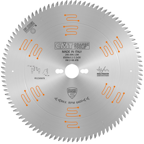 CMT Orange Tools CMT-28566010 10in Dia x T60 ATB Orange Chrome Heavy Duty Crosscutting Blade