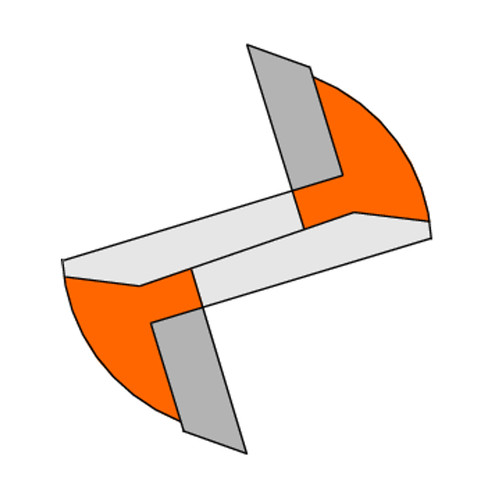 CMT Orange Tools CMT-81209511 3/8in x 2-1/2in Right Hand Rotation Straight Router Bits Long Series