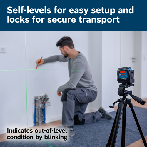 Bosch BOS-GLL50-20G Self-Leveling Cross-Line Laser