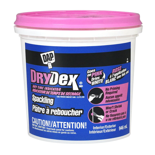 DAP DAP-71164 DryDex Dry Time Indicator Spackling Pink/White 946ml