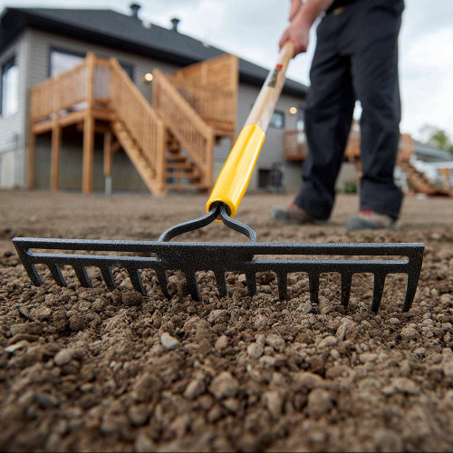 Garant GRA-GCR14 Double Back Level Rake Wood Handle