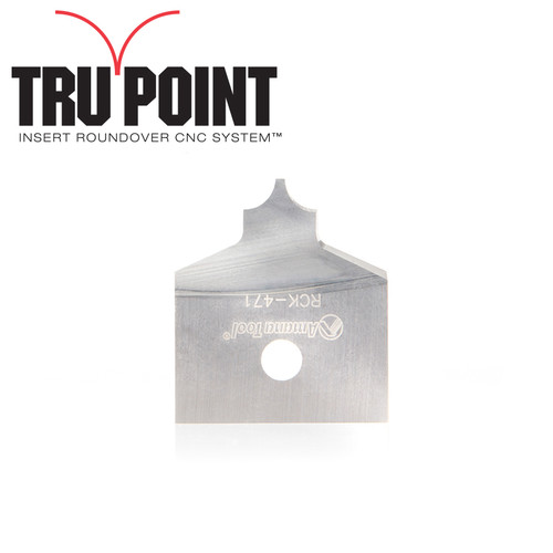 Amana AMA-RCK-471 Solid Carbide Insert 1/8in Radius Knife For Tru Point Roundover Insert CNC System