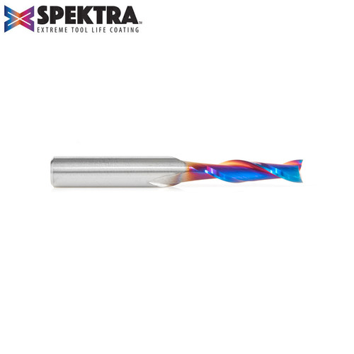 Amana AMA-46101-K Solid Carbide Spektra 3/16in Dia Up-Cut Extreme Tool Life Coated Spiral Plunge