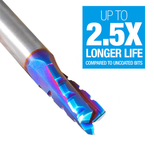 Amana AMA-46153-K CNC Spektra 1/2in Dia Solid Carbide Slow Helix Up-Cut Router Bit