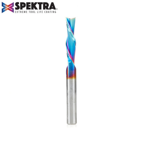 Amana AMA-46415-K Spektra 1/4in Dia Solid Carbide Extreme Tool Life Coated Spiral Plunge