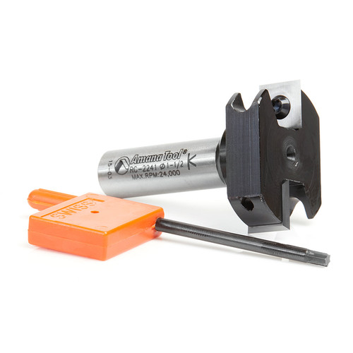Amana AMA-RC-2241 1-1/2in Dia x 1/2in Shank Insert Carbide Mini Spoil Board Router Bit