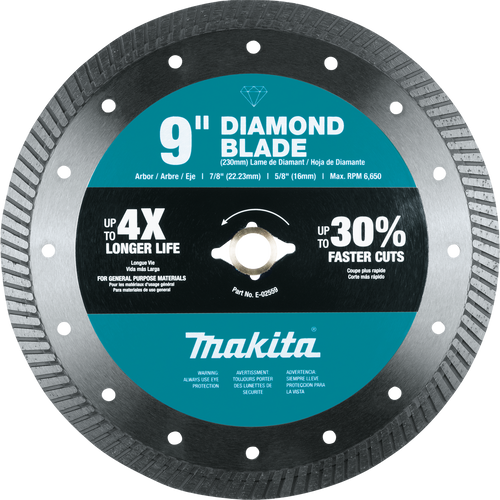 Makita MAK-E-02559 9in General Purpose Turbo Diamond Blade