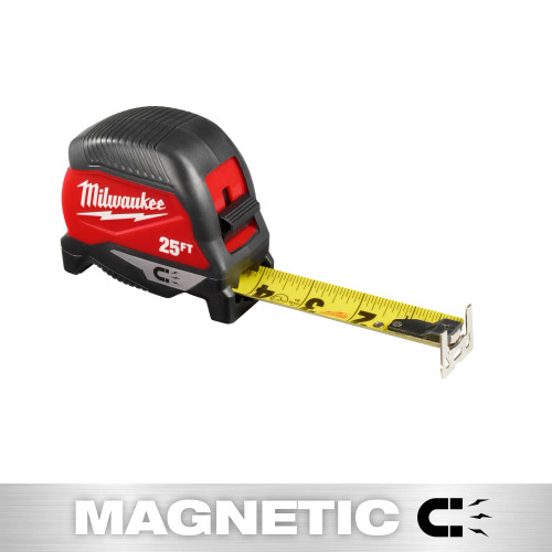 Milwaukee MIL-48-22-1025MG 25ft Magnetic Tape Measure 2 Pack