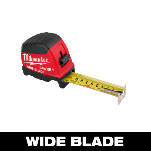 Milwaukee MIL-48-22-1226 8m/26ft Wide Blade Tape Measure