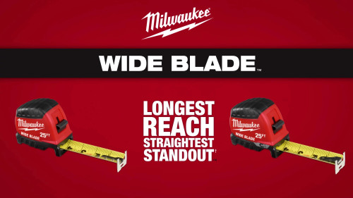 Milwaukee MIL-48-22-1226 8m/26ft Wide Blade Tape Measure