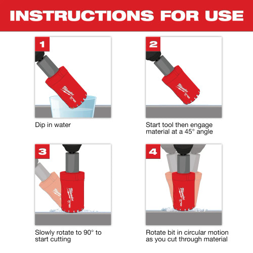 Milwaukee MIL-49-56-5730 Diamond Max Hole Saw 6 Piece Set