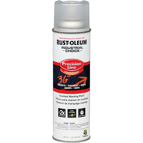 Rust-Oleum RUS-1601838V Precision Line Solvent Based Inverted Marking Paint Clear