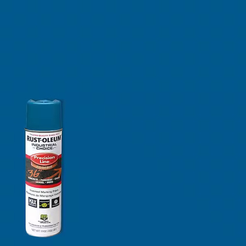 Rust-Oleum RUS-203022V Precision Line Solvent Based Inverted Marking Paint Apwa Caution Blue