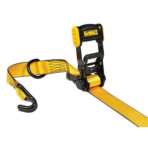 DEWALT DEW-DXBC33002 1.5in x 16ft Medium Duty Ratchet Tie Down Straps 3300lb Break Strength 2 Pieces