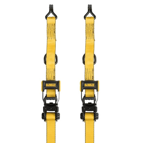 DEWALT DEW-DXBC50002 1.5in X 16ft Tie Down Straps 5000lb Break Strength 2 Pieces