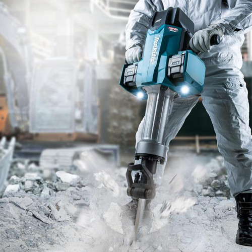 Makita MAK-HM004GL401 80V MAX XGT BL 70 Lbs Breaker Hammer 1-1/8in Hex With Cart 8.0Ah x 4 Kit