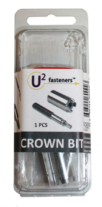 U2 Fasteners U2-B00250000Z UBIT Crown Bit Blister