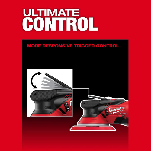 Milwaukee MIL-2585-22CX M12 Fuel 6in Random Orbital Sander 5.0Ah and 2.0Ah Kit - 3/16in