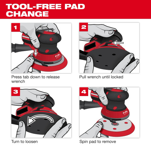 Milwaukee MIL-49-36-2584 6in Hook And Loop Sander Backing Pad Firm