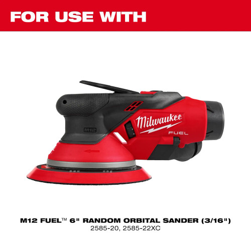 Milwaukee MIL-49-36-2586 6in Pressure Sensitive Adhesive Sander Backing Pad Firm