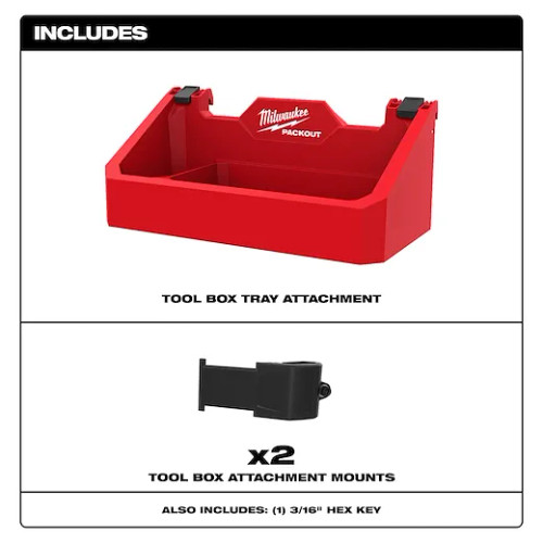 Milwaukee MIL-48-22-8605 PACKOUT Tool Box Tray Attachment