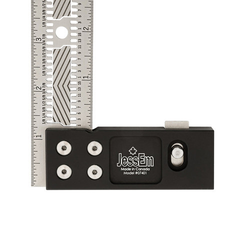 JessEm Tool Co. JES-07403 12in Stainless Steel Precision Square with Flex Grip