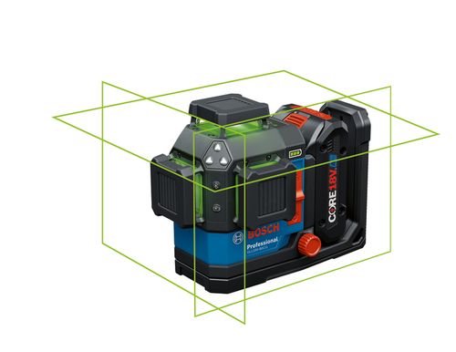 Bosch BOS-GLL330-80CGL 18V 360Deg Connected Green-Beam Three-Plane Leveling and Alignment Laser 4.0Ah Kit