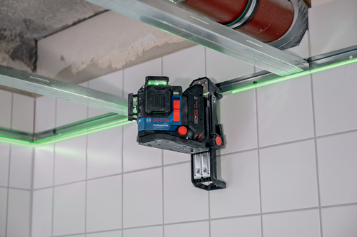 Bosch BOS-GLL330-80CGL 18V 360Deg Connected Green-Beam Three-Plane Leveling and Alignment Laser 4.0Ah Kit