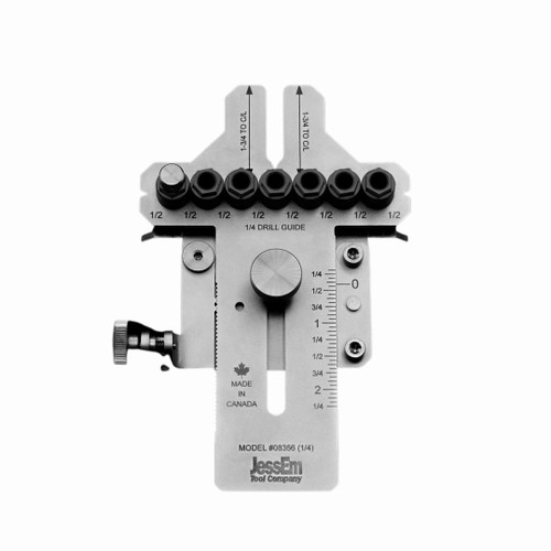 JessEm Tool Co. Jes-08356 1/4in Stainless Dowelling Jig with Angle