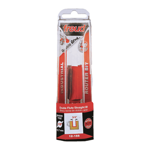 Freud FRE-12-13/4XX Eclipse Grind Double Flute Straight Bit