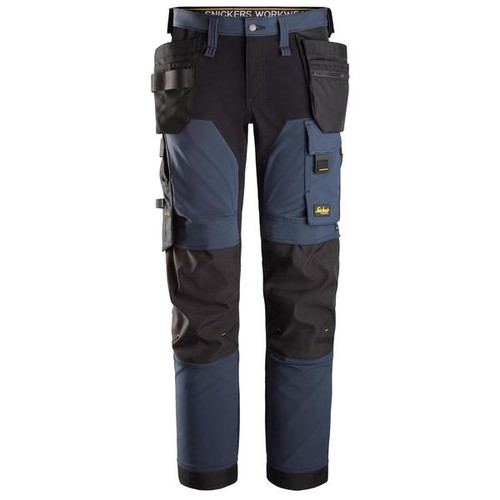 Snickers Workwear SNI-6275950XX 6275 Allroundwork 4-Way Stretch Trousers Holster Pockets - Navy\Black