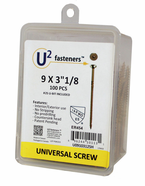 U2 U2-U0910-XX Universal Structural Screw 100 Pack