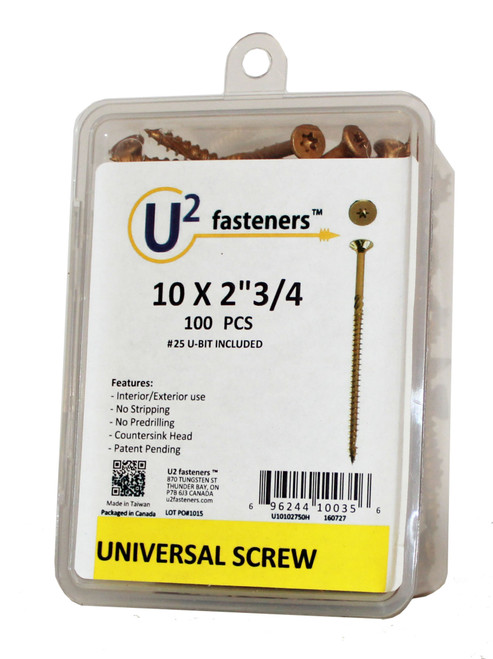 U2 U2-U1010-XX Universal Structural Screw 100 Pack