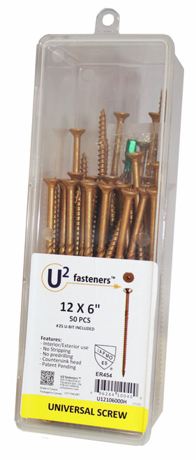 U2 U2-U1210-XX Universal Structural Screw 50 Pack