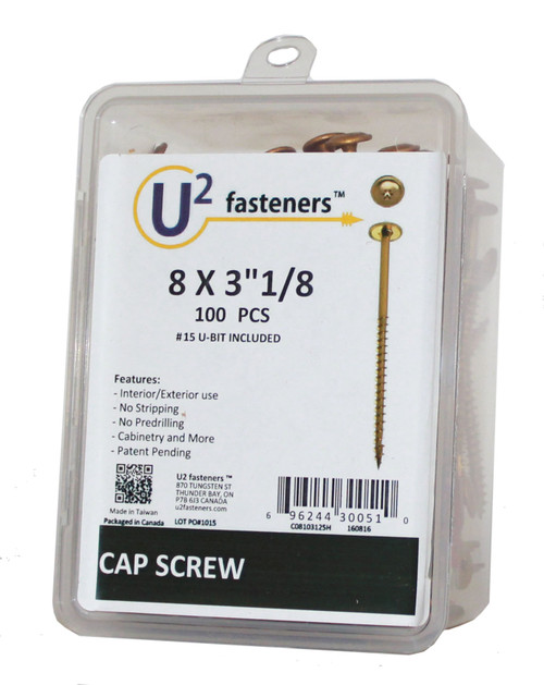 U2 U2-C0810-XX Cap Screw 100 Pack