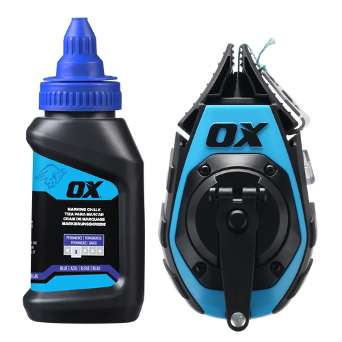 OX Tools OX-P630702 Pro 50ft/15.25m Precision Chalk Reel Value Pack