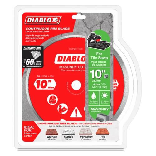 Diablo FRE-DMADCXXX Diamond Continuous Rim Masonry Cut-Off Disc