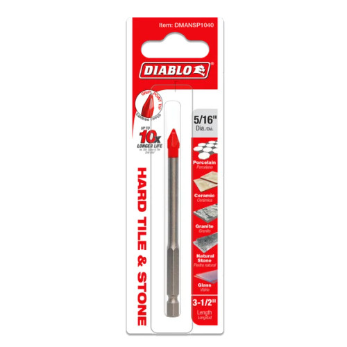 Diablo FRE-DMANSP1XX Hard Tile & Stone Carbide Tipped Drill Bit