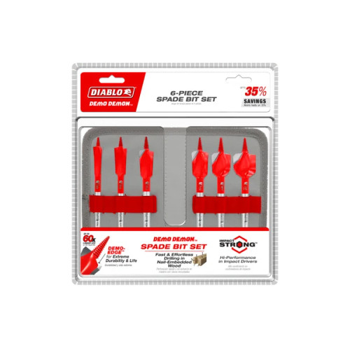 Diablo FRE-DSPD49XX Demo Demon Spade Bit Set for Nail-Embedded Wood